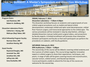 ORBITAL SURGERY: A Master`s Symposium and Dissection