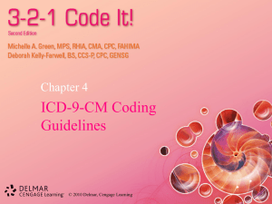 CHAPER 4: ICD-9-CM CODING GUIDELINES