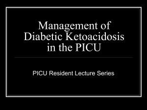Management of Diabetic Ketoacidosis in the PICU
