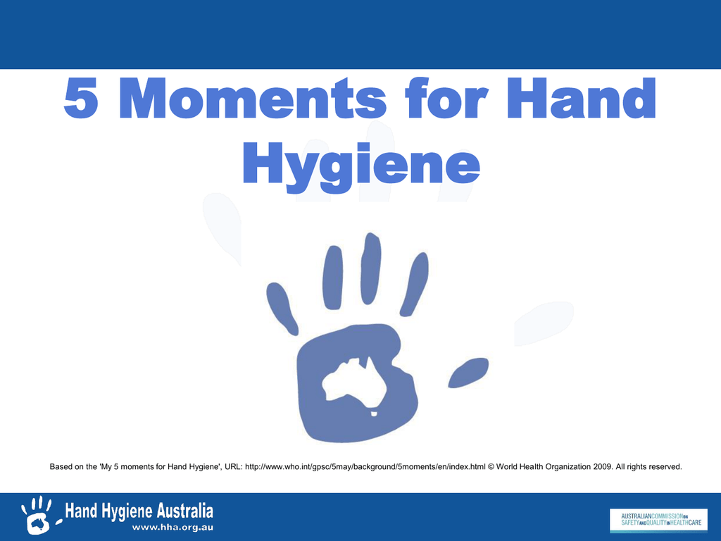 5 moments of hand hygiene world health organisation