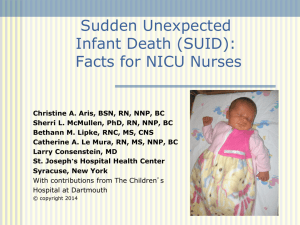 Sudden Infant Death Syndrome: Facts for NICU Nurses