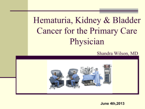 Hematuria, Kidney, Bladder Cancer for the Primary Care Physician