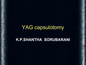 YAG capsulatomy