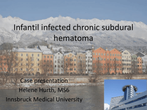 Infantil infected chronic subdural hematoma