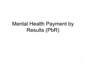 Payment by results (PbR)