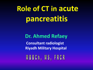 Severe acute pancreatitis