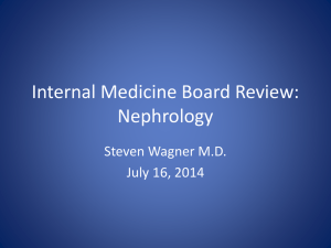 Internal Medicine Board Review: Nephrology