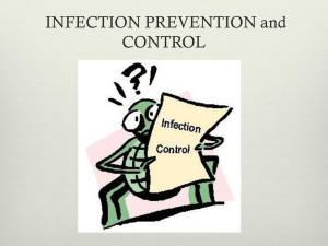 INFECTION PREVENTION and CONTROL
