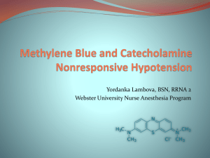 Methylene Blue and Catecholamine Nonresponsive
