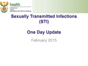 Sexually Transmitted Infections: One Day Update