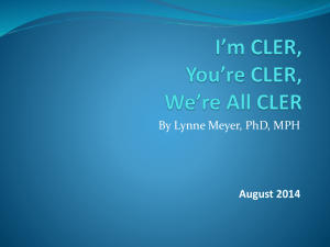 I`m CLER, We`re all CLER - Graduate Medical Education