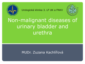 Non-malignant diseases of urinary bladder and urethra