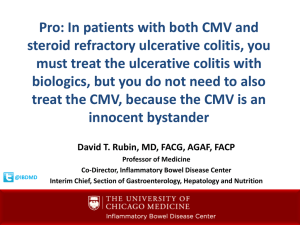 CMV colitis - Advances in Inflammatory Bowel Diseases