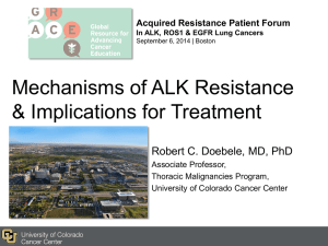 Mechanisms of ALK Resistance & Implications for