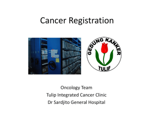 Preparation of hopital-based cancer registration
