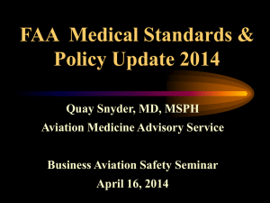 FAA Medical Standards and Policies
