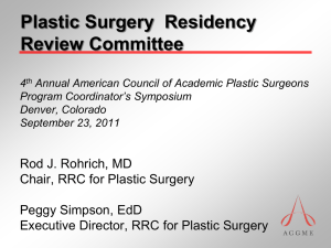 Plastic Surgery Residency Review Committee