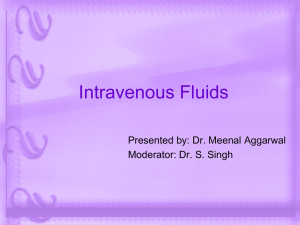 Intravenous Fluids