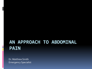 An approach to abdominal pain - Emergency Medicine Education