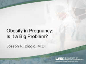 Obesity in Pregnancy – Is it a Big Problem?