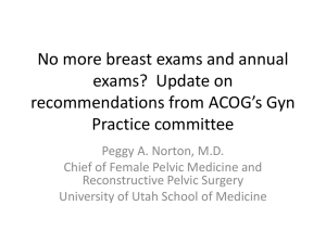 No more breast exams and annual exams?