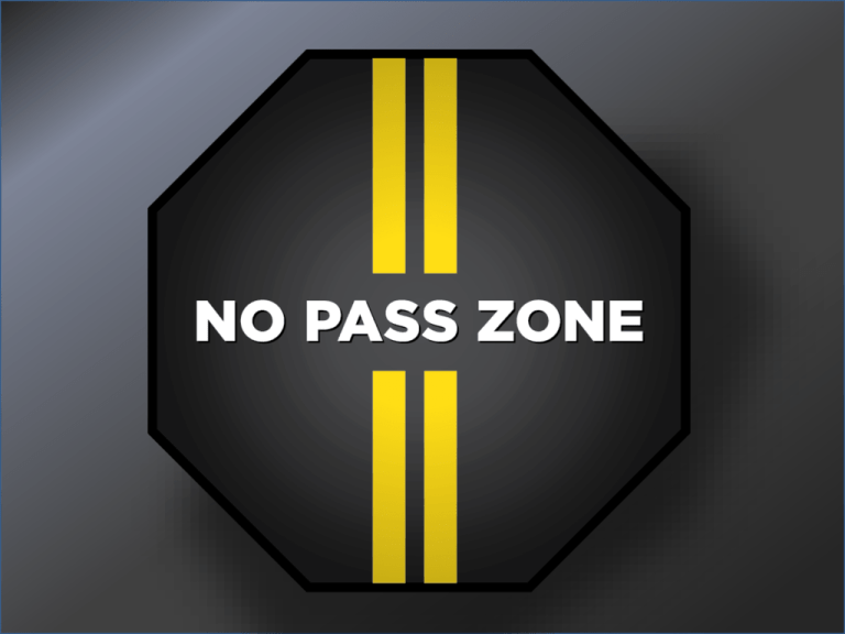 no passing zone sign advabxe warninf