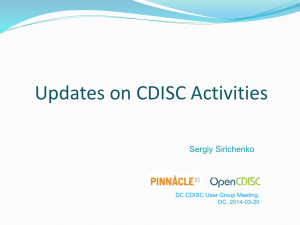 20140320 DC CDISC UG - Sergiy Sirichenko