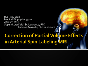 2012 Partial Volume Effects in Arterial Spin Labeling MRI