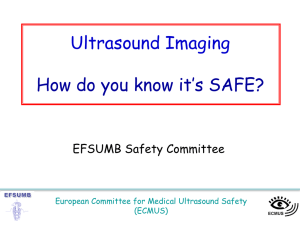 Safety - European Federation of Societies for Ultrasound in Medicine