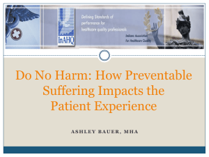 How Preventable Suffering Impacts the Patient Experience