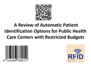 A Review of Automatic Patient Identification Options for Public