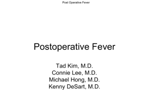 Postoperative Fever