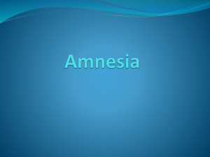 psychogenic amnesia