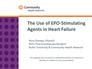 The Use of EPO-Stimulating Agents in Heart Failure