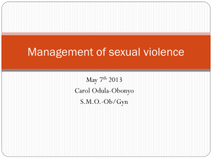 Rape management - University Health Services