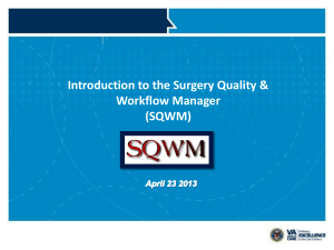 SQWM Surgical Quality Workflow Manager