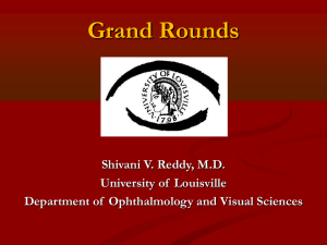 Optic Nerve Sheath Meningioma - University of Louisville