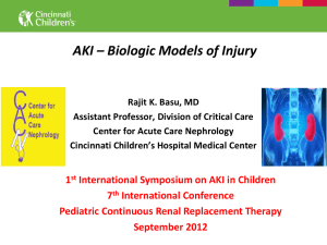 Slides for HRW from RB - Pediatric Continuous Renal Replacement