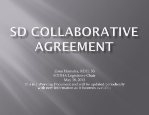 SD Collaborative Agreement - South Dakota Dental Hygienists