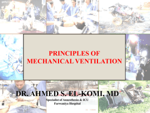 Basics of Mechanical ventilation