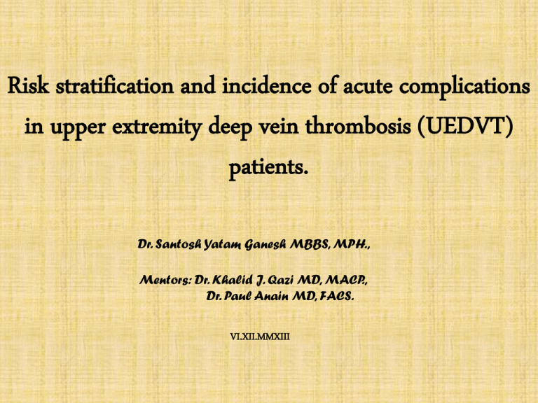 risk-stratification-and-incidence-of-acute-complications-in-upper