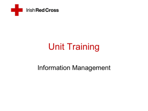 Unit Training on INCO and Care Reports