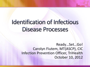 Identification of Infectious Disease Processes