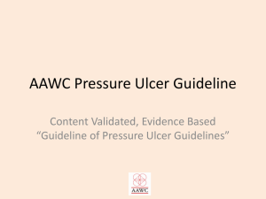 AAWC Pressure Ulcer Guideline Algorithm Presentation 8.13