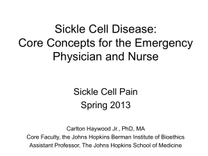 Sickle Cell Disease: Core Concepts for the Emergency Physician