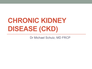 Introduction to Chronic Kidney Disease (CKD).