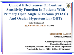 Clinical Effectiveness Of Contrast Sensitivity Function In Patients