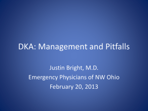 DKA - EPNO - Emergency Physicians of Northwest Ohio