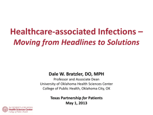 Healthcare-associated Infections - Texas Center for Quality & Patient