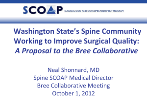 What is Spine SCOAP? - The Bree Collaborative